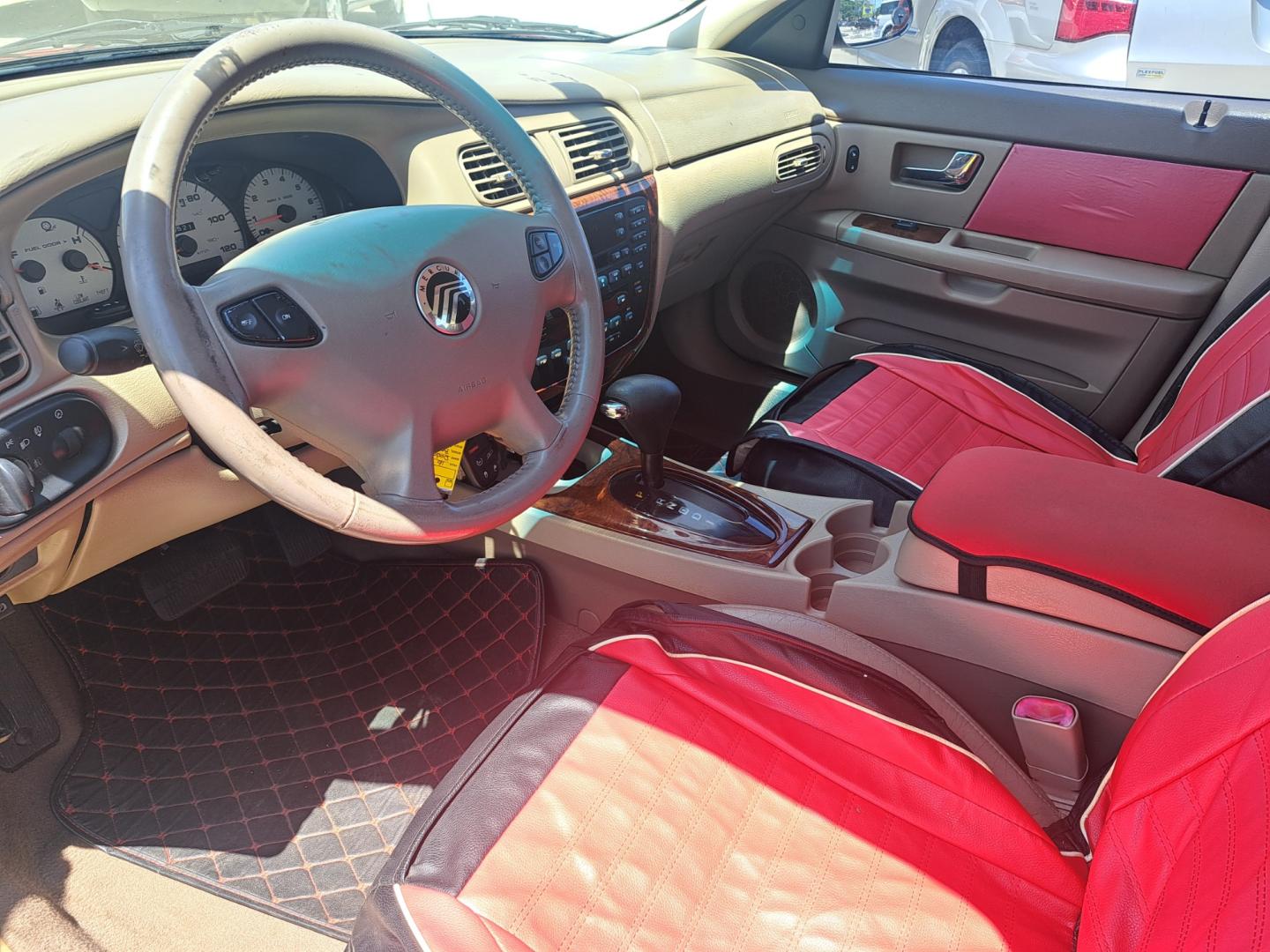 2003 RED /BEIGE Mercury Sable (1MEFM55S43A) , located at 1181 Aurora Rd, Melbourne, FL, 32935, (321) 241-1100, 28.132914, -80.639175 - Photo#3